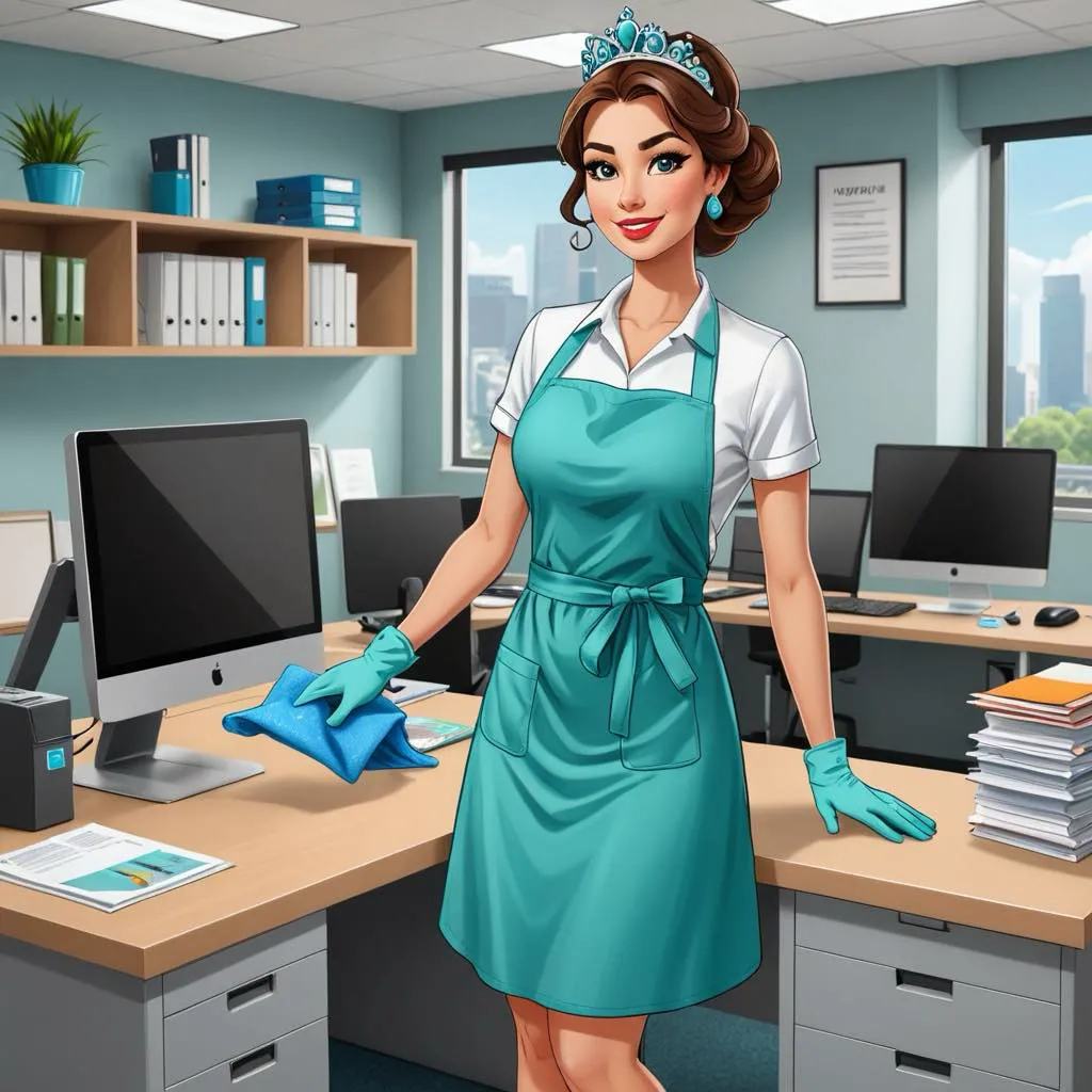 Professional cleaning service illustration